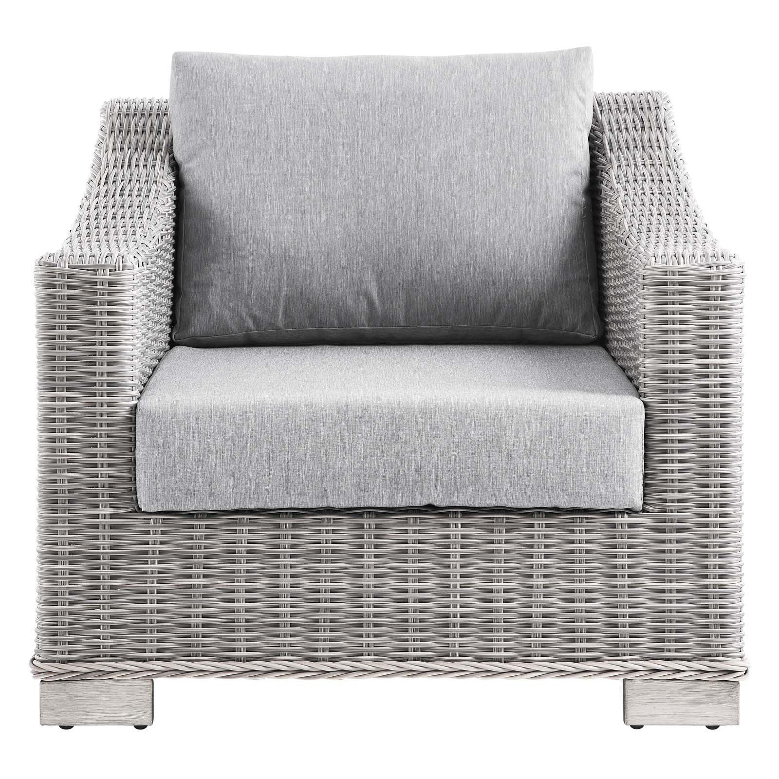 Modway Conway Outdoor Patio Wicker Rattan Armchair FredCo
