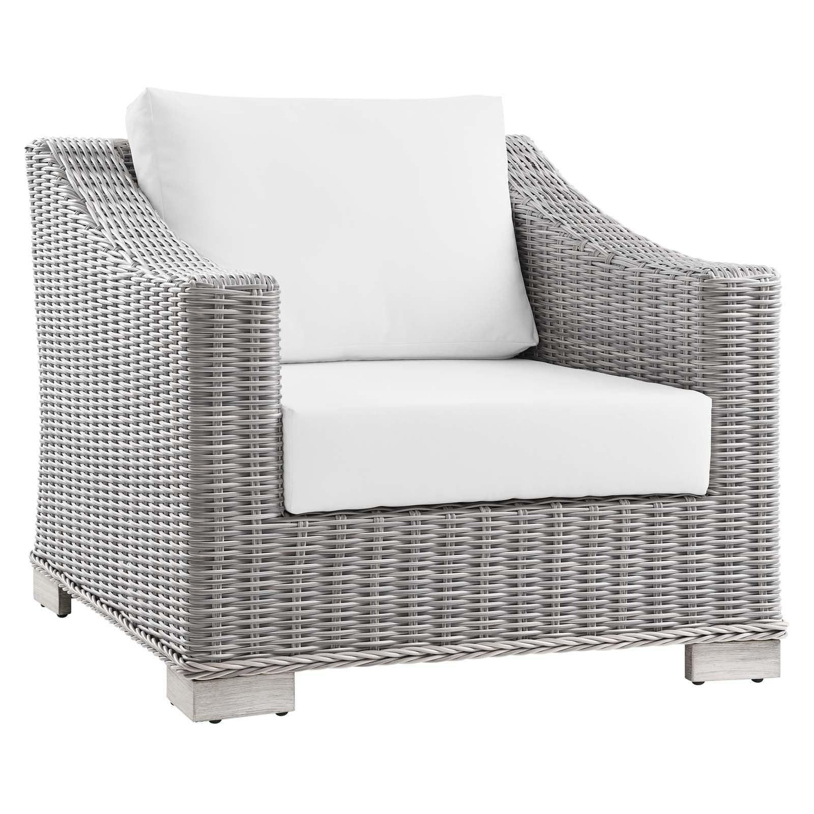 Modway Conway Outdoor Patio Wicker Rattan Armchair FredCo