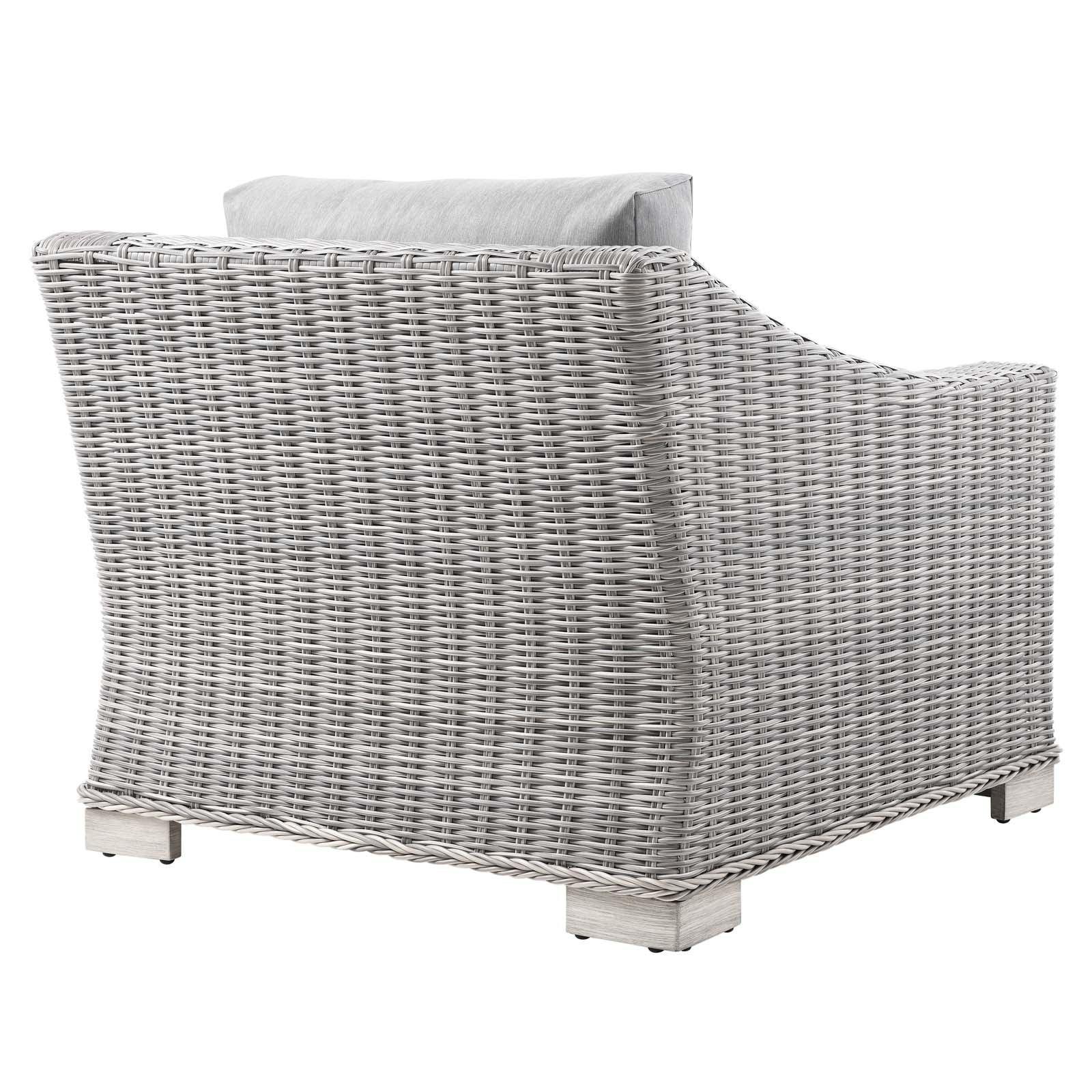 Modway Conway Outdoor Patio Wicker Rattan Armchair FredCo