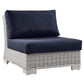 Modway Conway Outdoor Patio Wicker Rattan Armless Chair FredCo