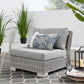 Modway Conway Outdoor Patio Wicker Rattan Armless Chair FredCo