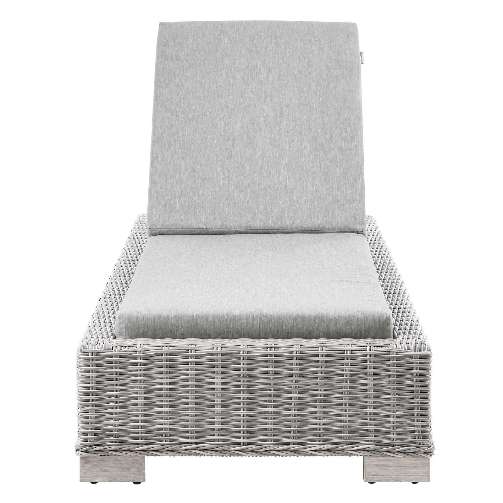 Modway Conway Outdoor Patio Wicker Rattan Chaise Lounge FredCo
