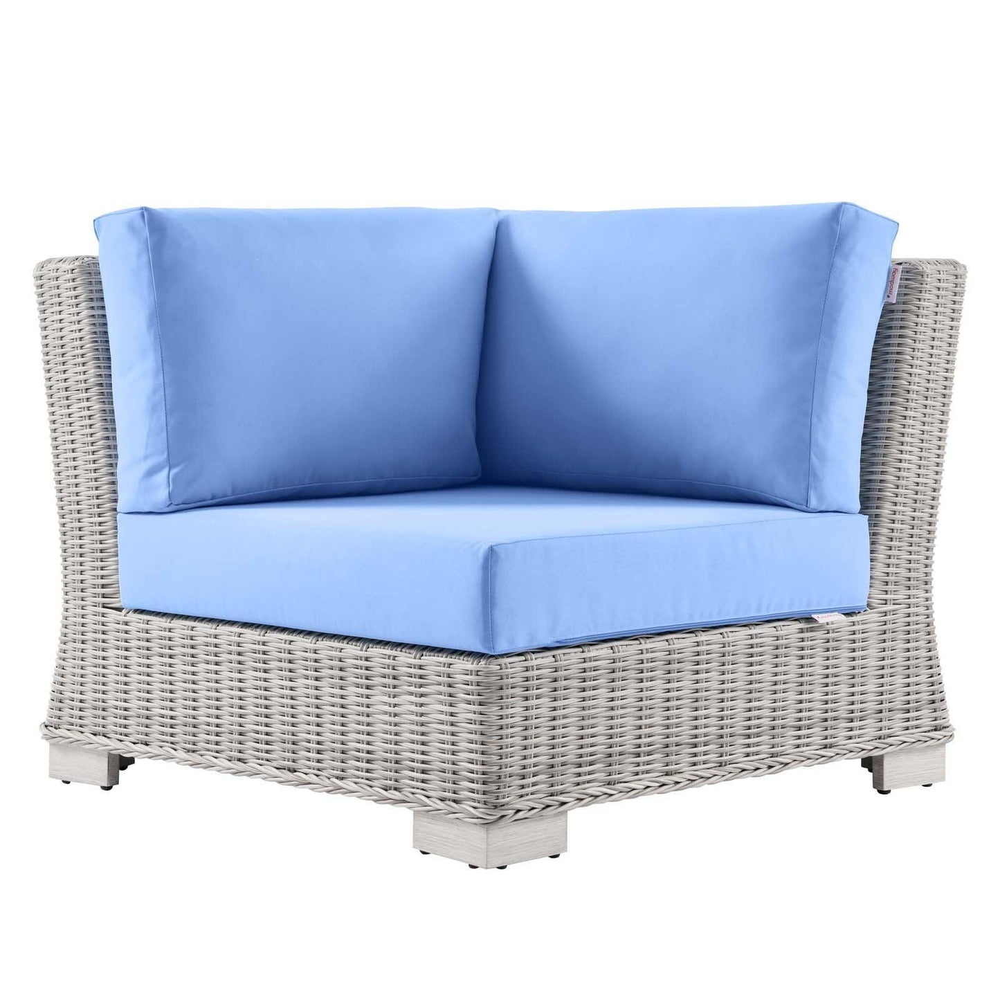 Modway Conway Outdoor Patio Wicker Rattan Corner Chair FredCo