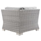 Modway Conway Outdoor Patio Wicker Rattan Corner Chair FredCo