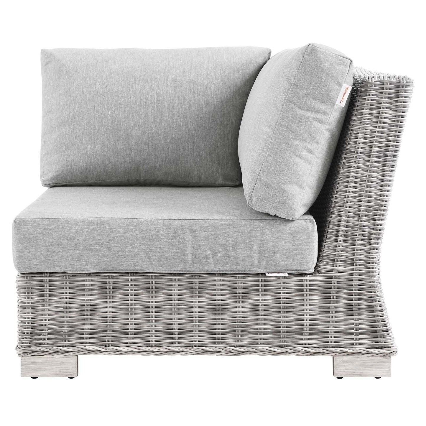 Modway Conway Outdoor Patio Wicker Rattan Corner Chair FredCo