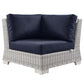 Modway Conway Outdoor Patio Wicker Rattan Corner Chair FredCo