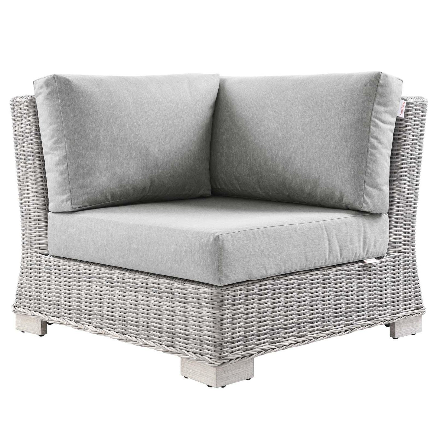 Modway Conway Outdoor Patio Wicker Rattan Corner Chair FredCo
