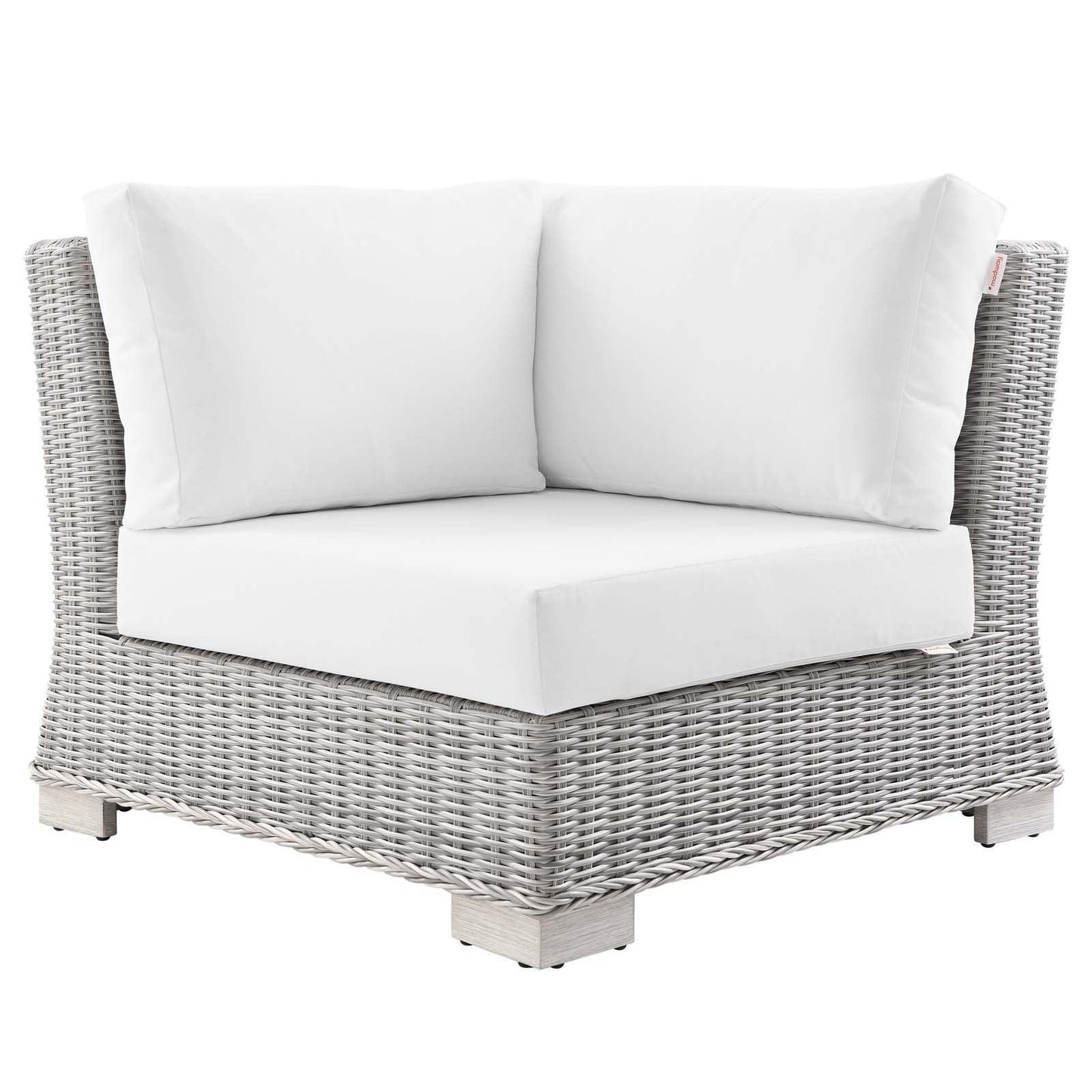 Modway Conway Outdoor Patio Wicker Rattan Corner Chair FredCo
