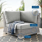 Modway Conway Outdoor Patio Wicker Rattan Corner Chair FredCo