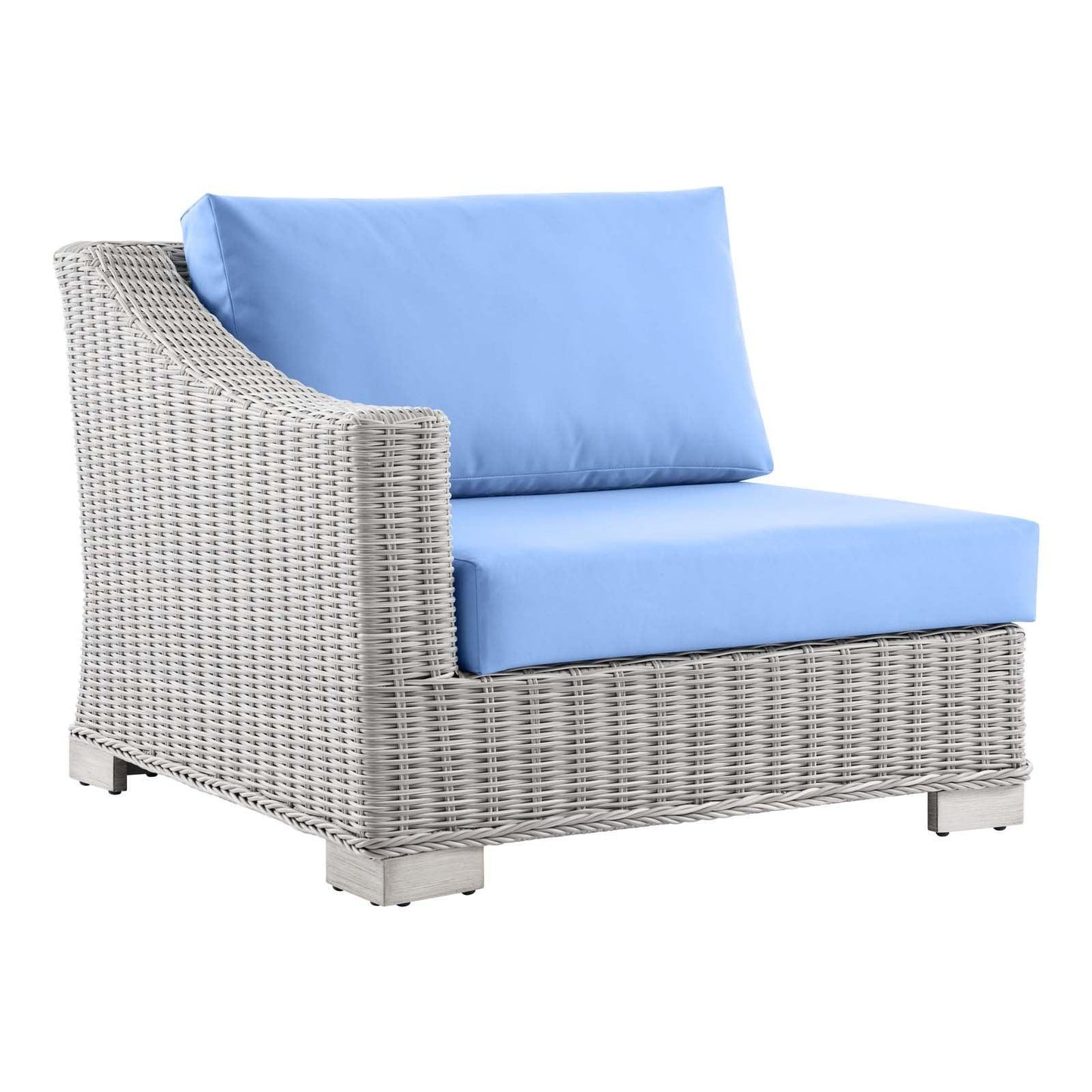 Modway Conway Outdoor Patio Wicker Rattan Left-Arm Chair FredCo