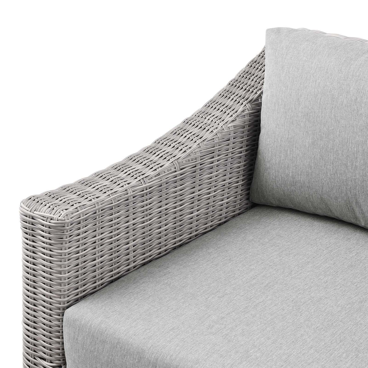 Modway Conway Outdoor Patio Wicker Rattan Left-Arm Chair FredCo