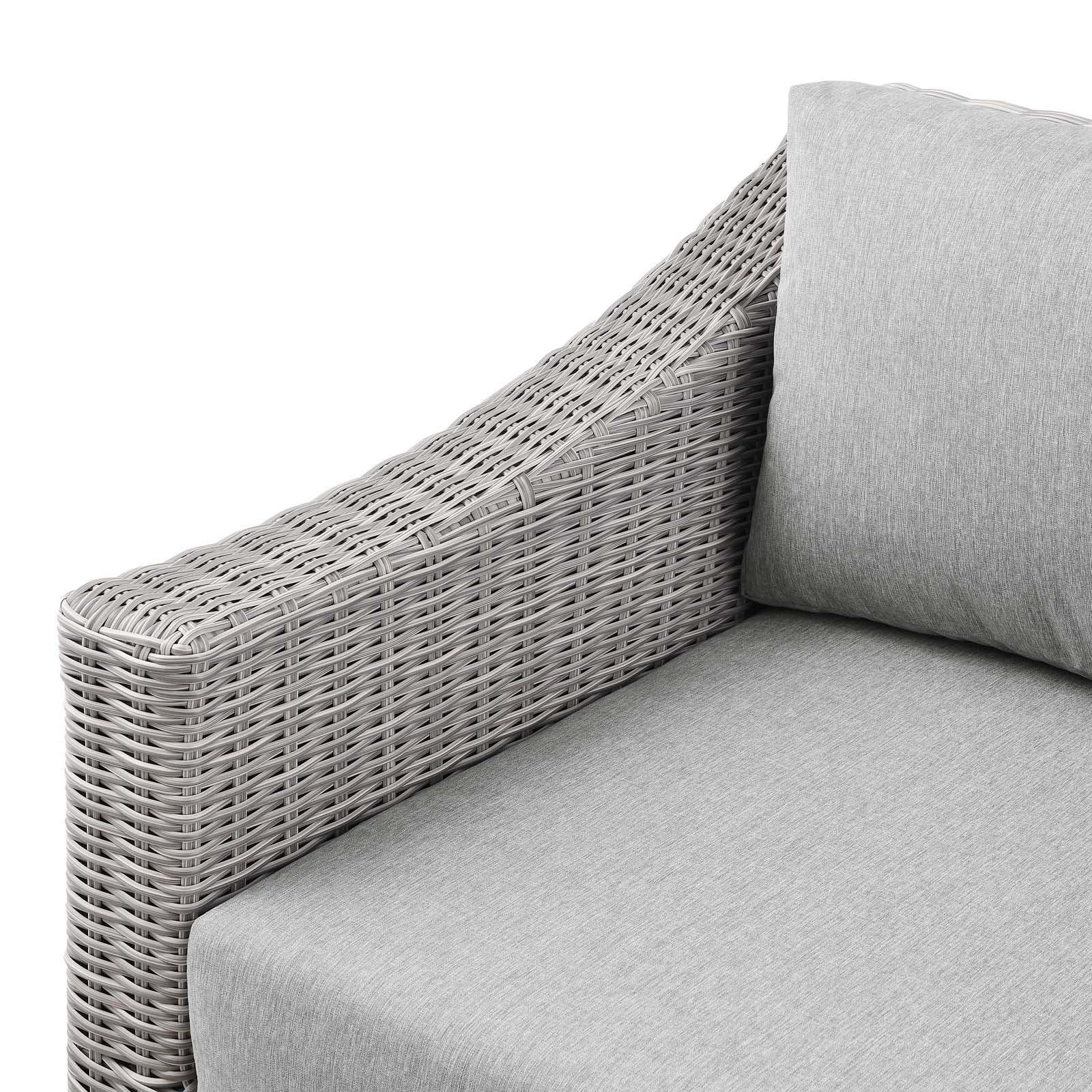 Modway Conway Outdoor Patio Wicker Rattan Left-Arm Chair FredCo