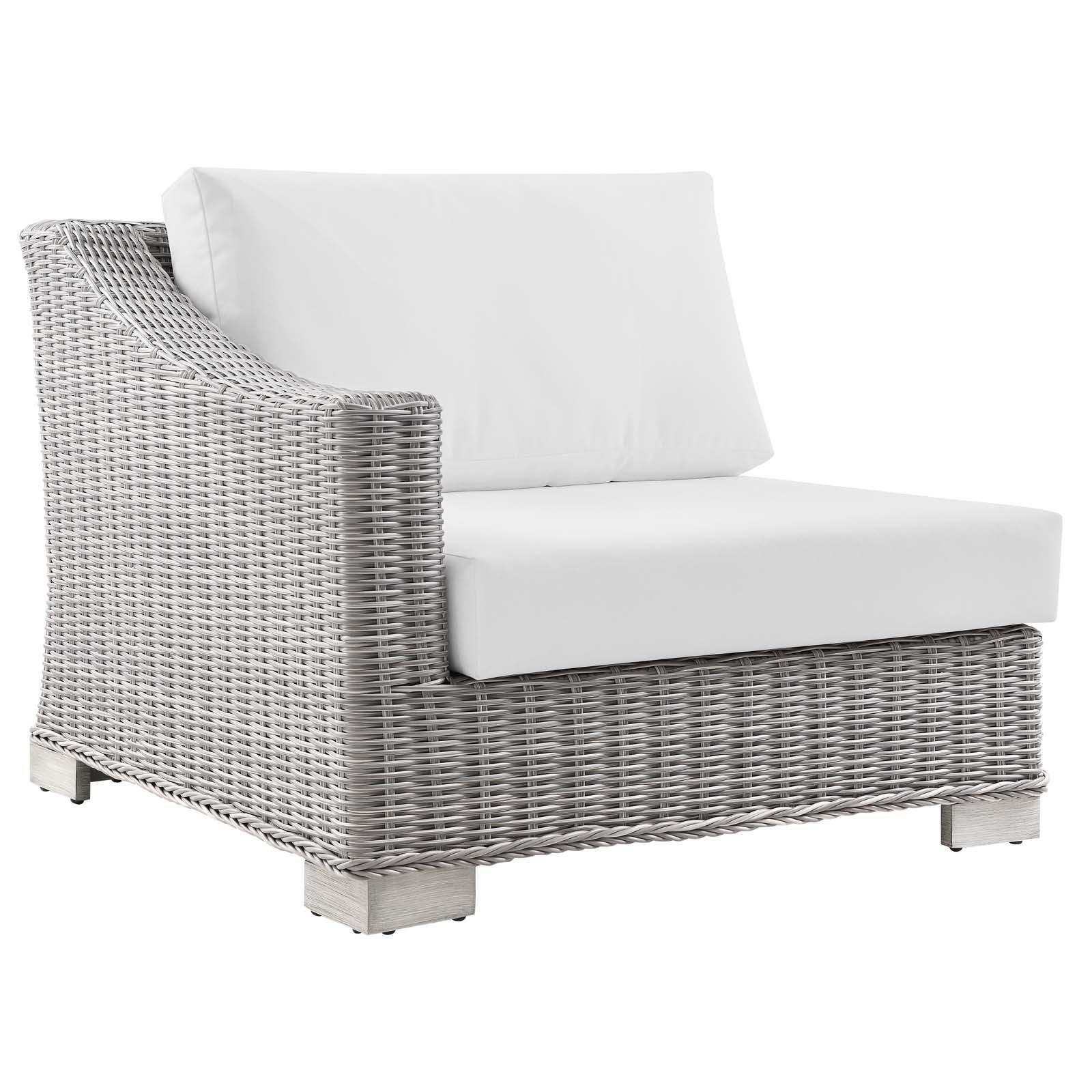 Modway Conway Outdoor Patio Wicker Rattan Left-Arm Chair FredCo