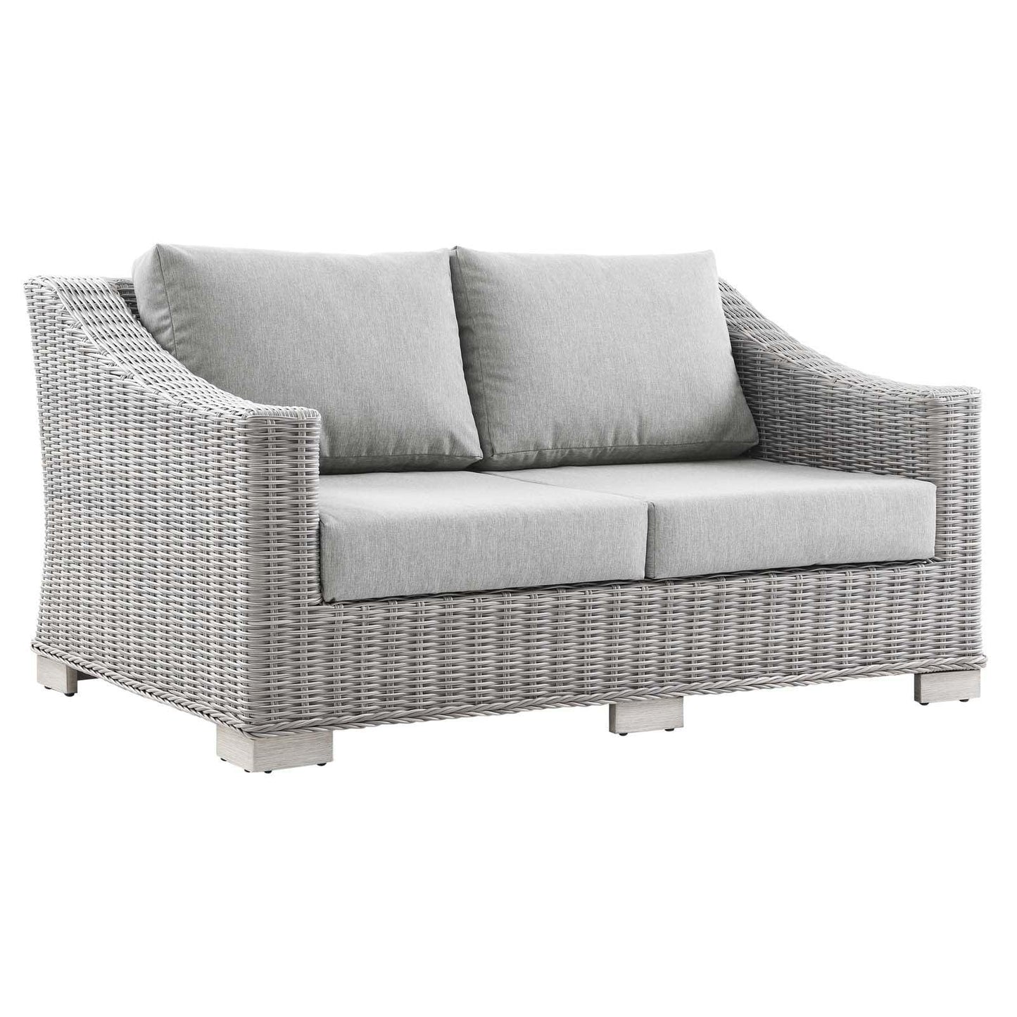 Modway Conway Outdoor Patio Wicker Rattan Loveseat FredCo