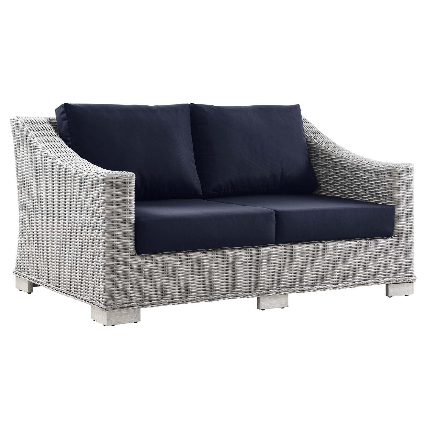 Modway Conway Outdoor Patio Wicker Rattan Loveseat FredCo