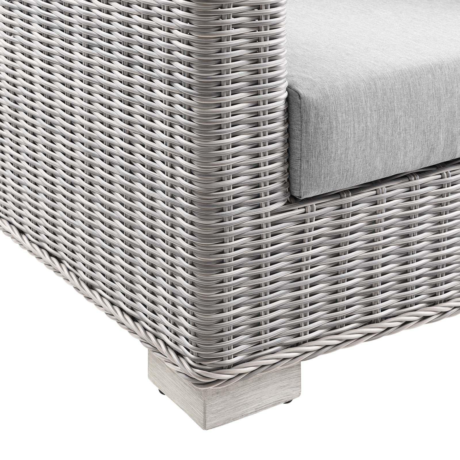 Modway Conway Outdoor Patio Wicker Rattan Loveseat FredCo