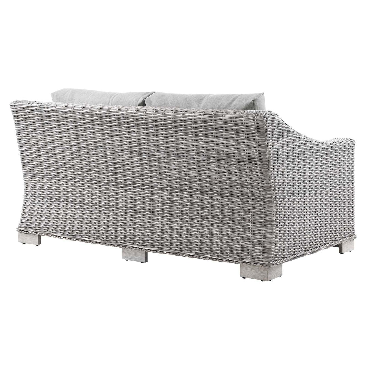Modway Conway Outdoor Patio Wicker Rattan Loveseat FredCo