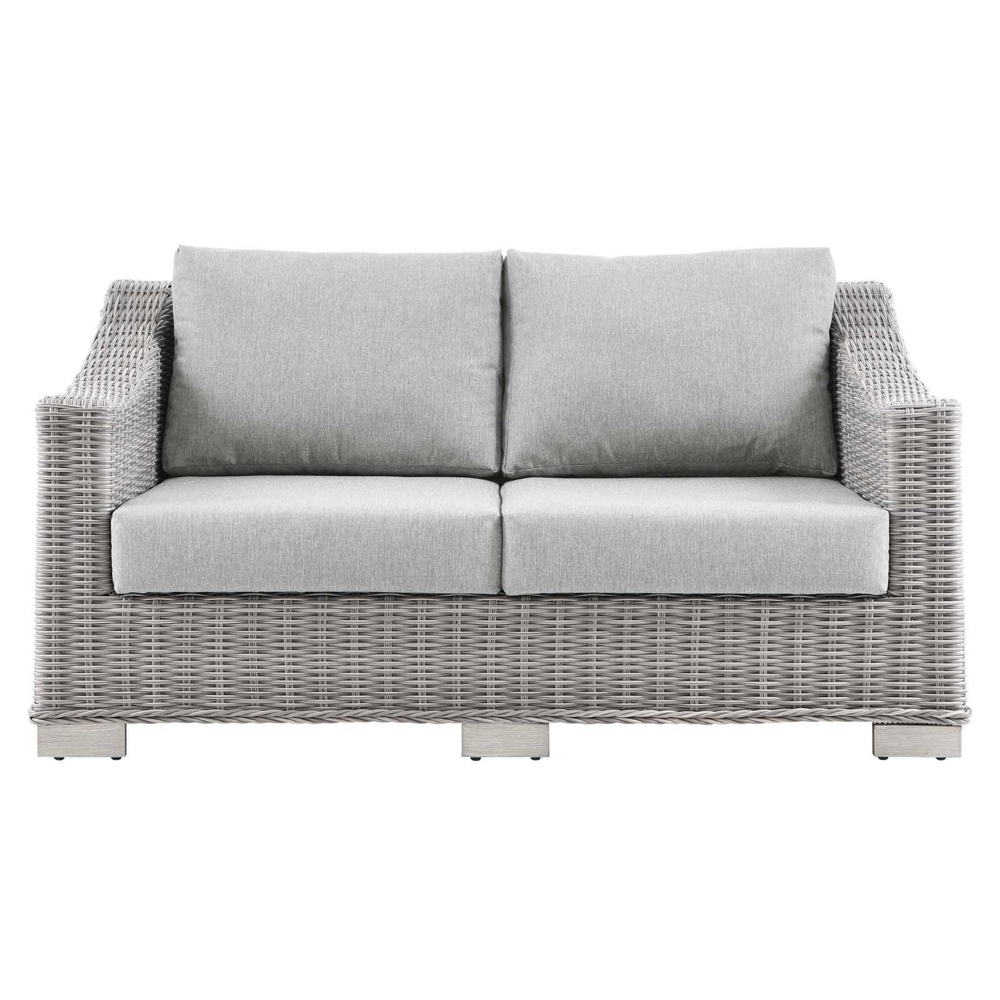 Modway Conway Outdoor Patio Wicker Rattan Loveseat FredCo
