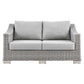 Modway Conway Outdoor Patio Wicker Rattan Loveseat FredCo