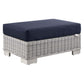 Modway Conway Outdoor Patio Wicker Rattan Ottoman FredCo