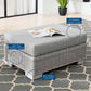 Modway Conway Outdoor Patio Wicker Rattan Ottoman FredCo