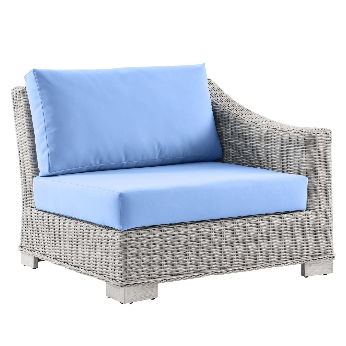 Modway Conway Outdoor Patio Wicker Rattan Right-Arm Chair FredCo