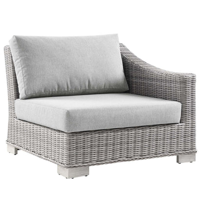 Modway Conway Outdoor Patio Wicker Rattan Right-Arm Chair FredCo