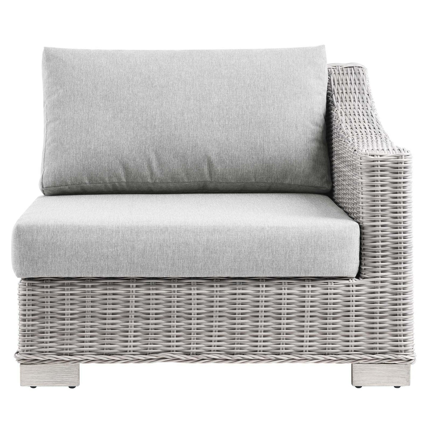 Modway Conway Outdoor Patio Wicker Rattan Right-Arm Chair FredCo