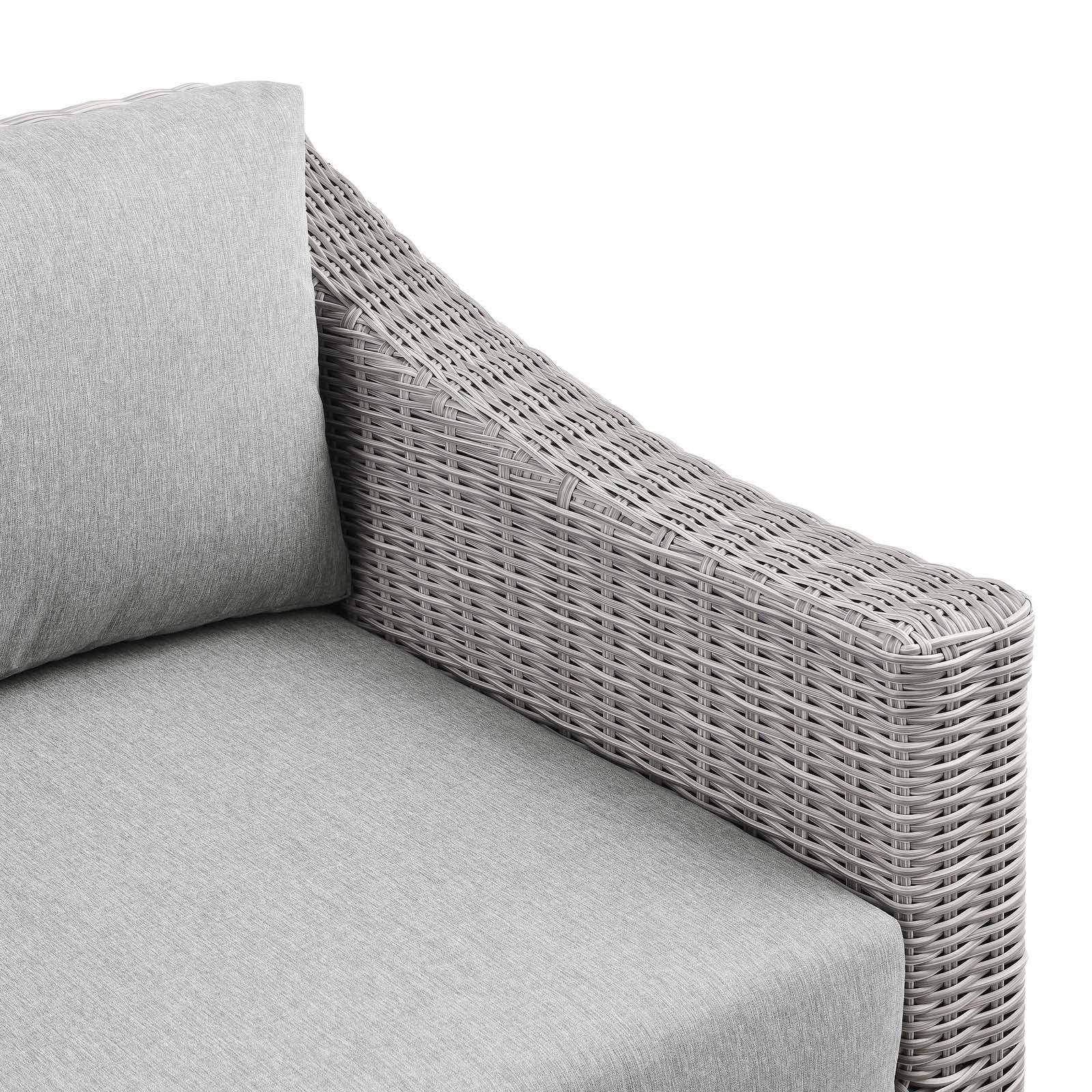Modway Conway Outdoor Patio Wicker Rattan Right-Arm Chair FredCo