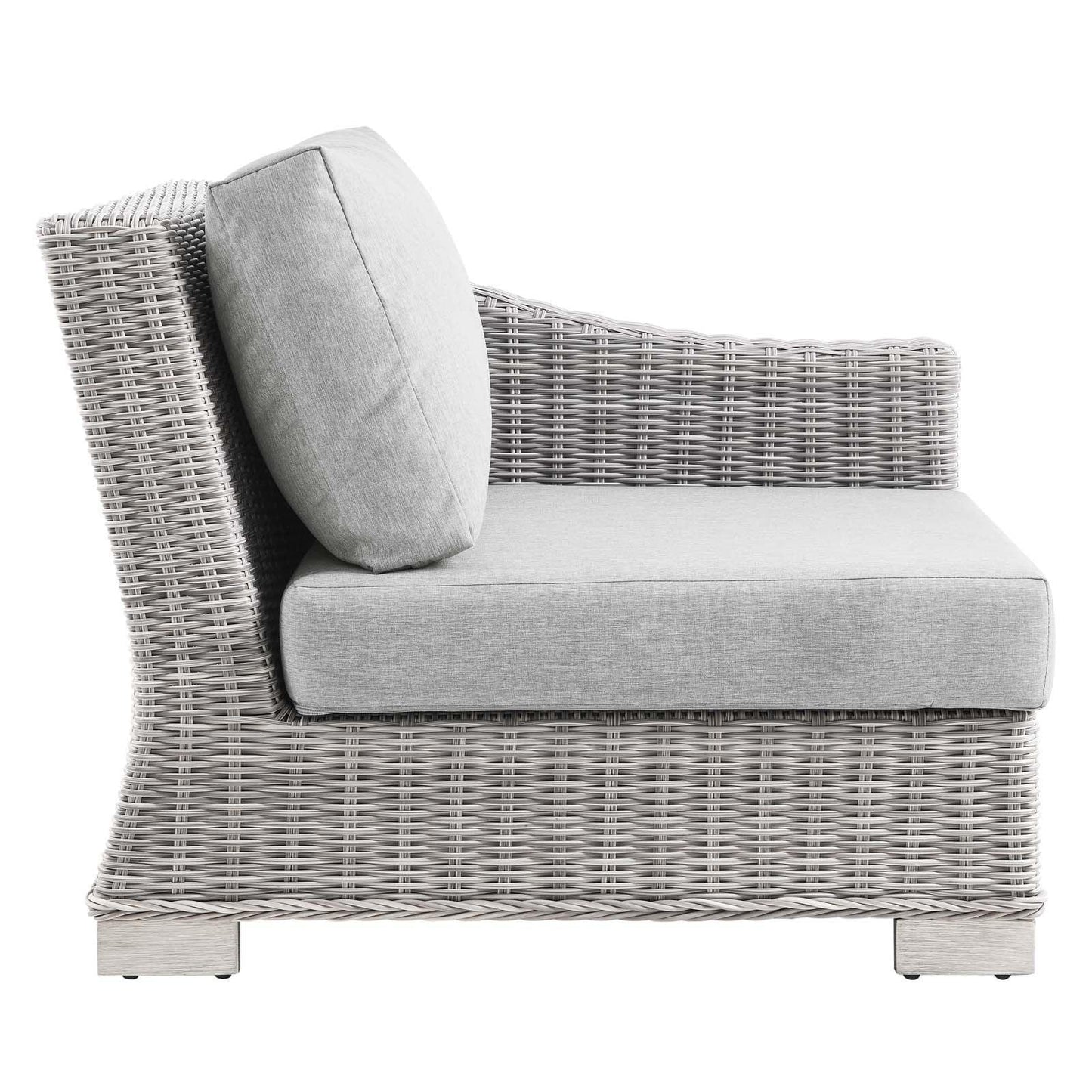 Modway Conway Outdoor Patio Wicker Rattan Right-Arm Chair FredCo