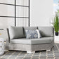 Modway Conway Outdoor Patio Wicker Rattan Round Corner Chair FredCo