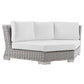 Modway Conway Outdoor Patio Wicker Rattan Round Corner Chair FredCo