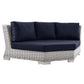 Modway Conway Outdoor Patio Wicker Rattan Round Corner Chair FredCo