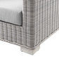 Modway Conway Outdoor Patio Wicker Rattan Sofa FredCo