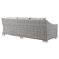 Modway Conway Outdoor Patio Wicker Rattan Sofa FredCo