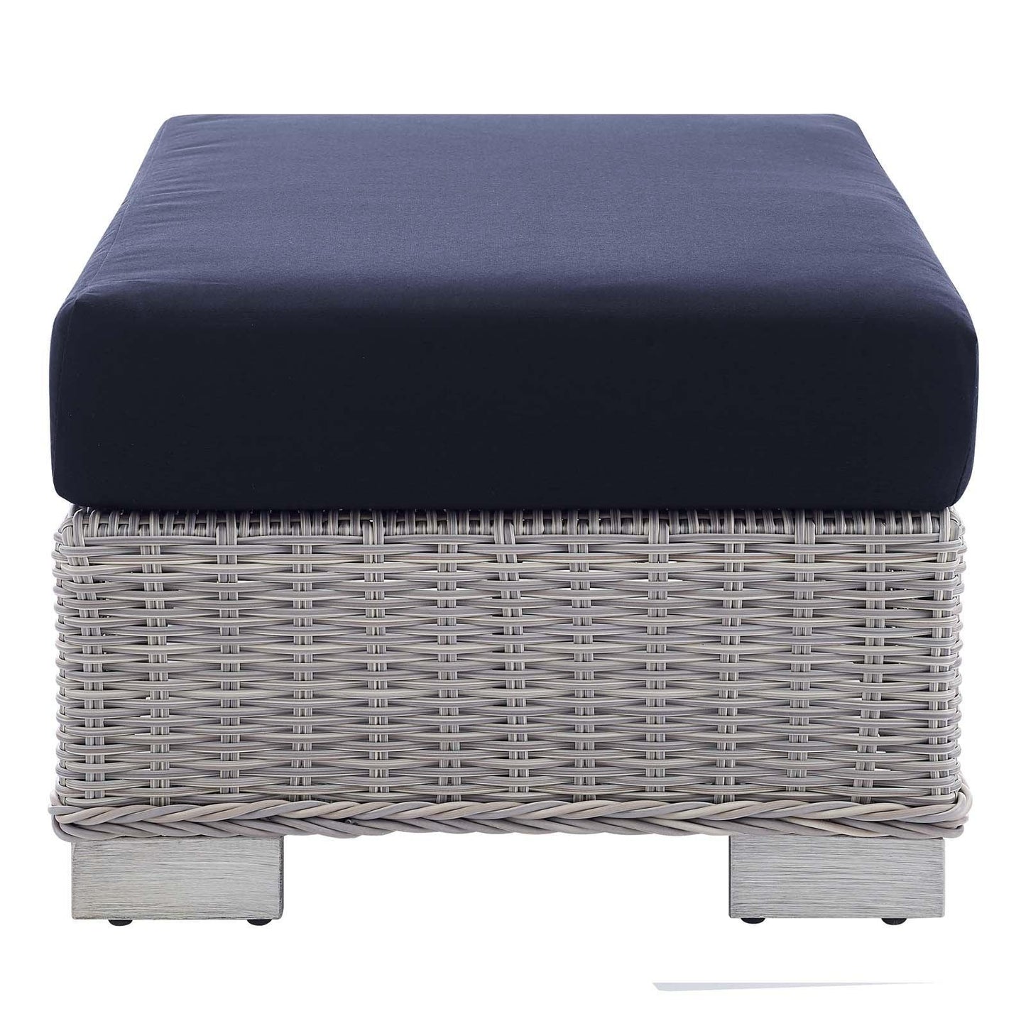 Modway Conway Sunbrella® Outdoor Patio Wicker Rattan 2-Piece Armchair and Ottoman Set, EEI-4354 FredCo