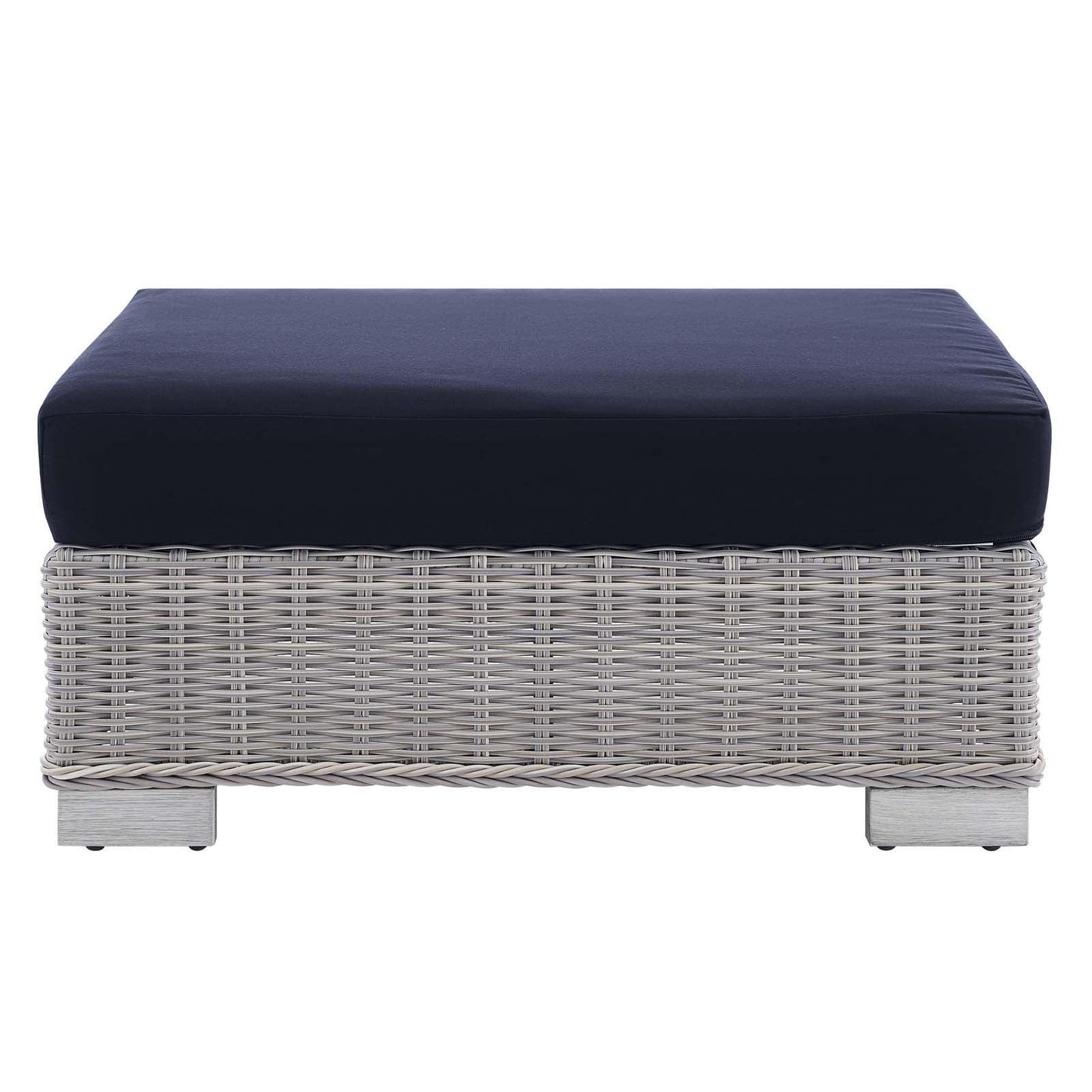 Modway Conway Sunbrella® Outdoor Patio Wicker Rattan 2-Piece Armchair and Ottoman Set, EEI-4354 FredCo
