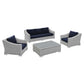 Modway Conway Sunbrella® Outdoor Patio Wicker Rattan 4-Piece Furniture Set, EEI-4359 FredCo