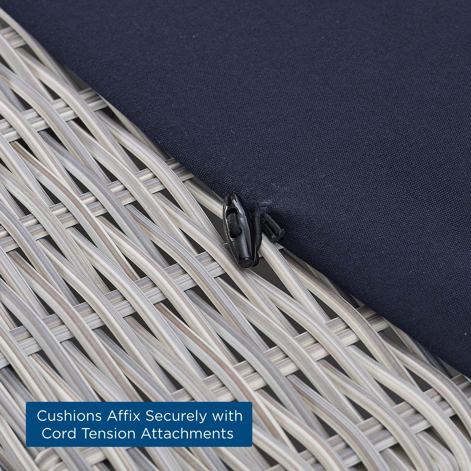 Modway Conway Sunbrella® Outdoor Patio Wicker Rattan 5-Piece Furniture Set, EEI-4356 FredCo