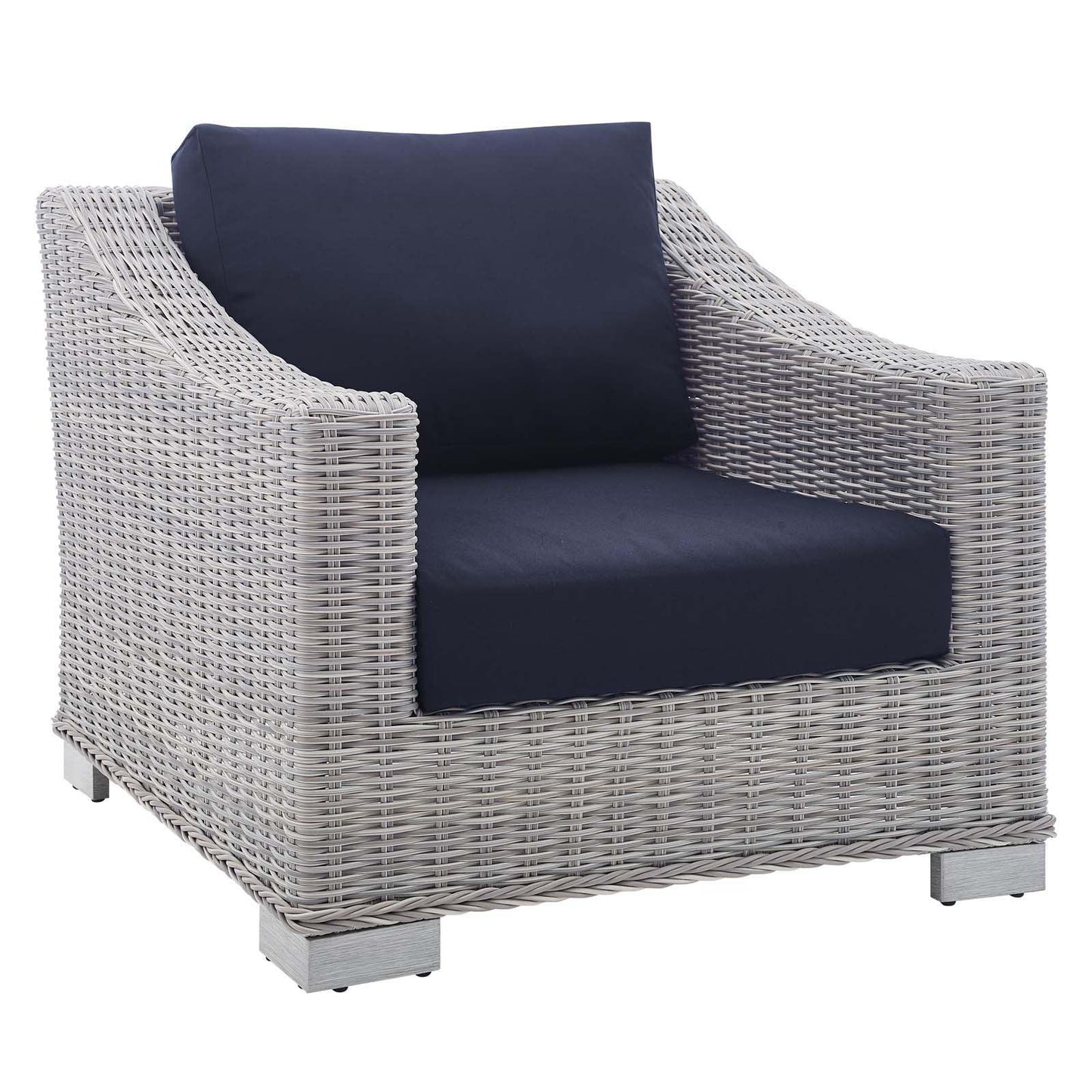 Modway Conway Sunbrella® Outdoor Patio Wicker Rattan Armchair FredCo