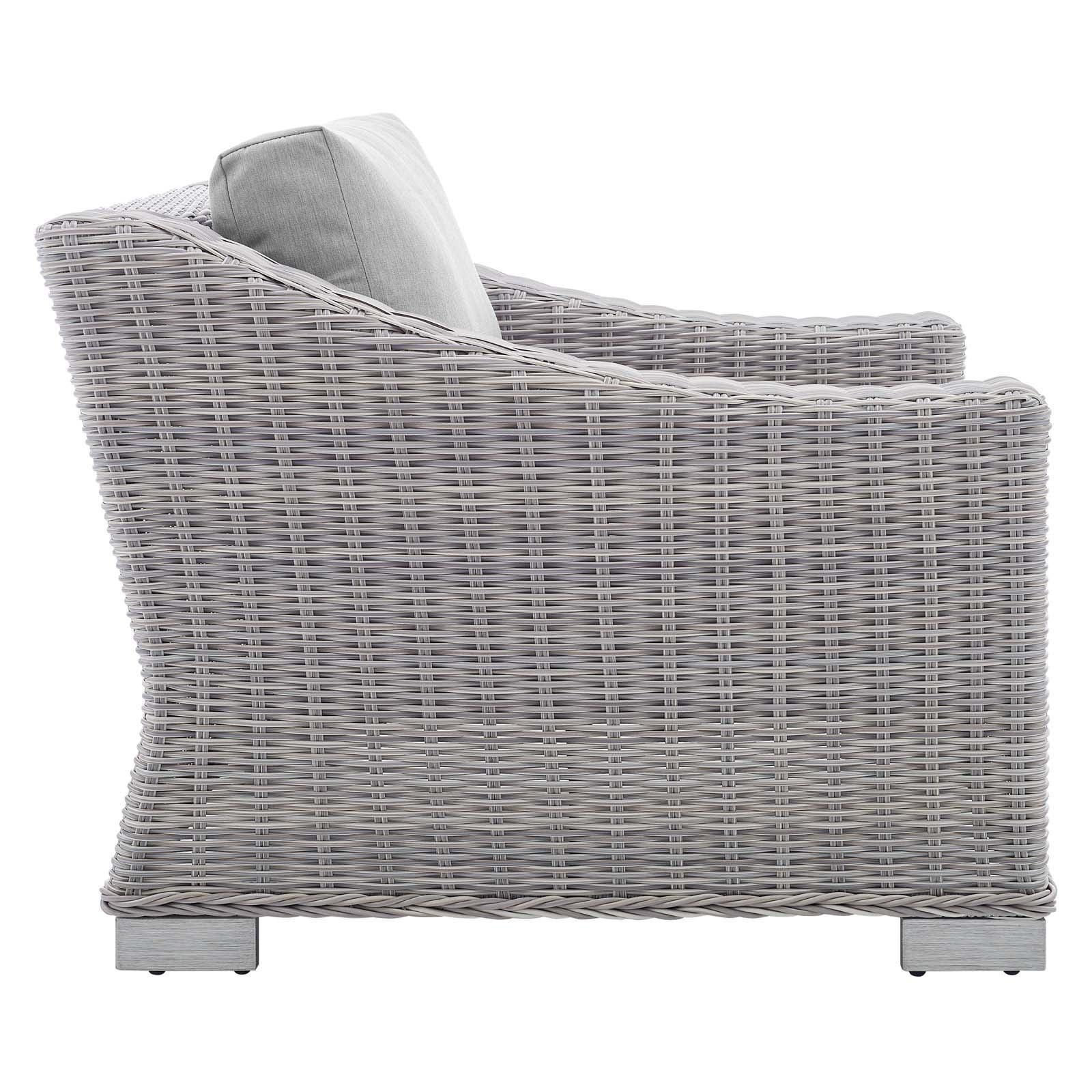 Modway Conway Sunbrella® Outdoor Patio Wicker Rattan Armchair FredCo