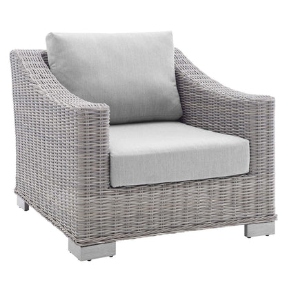 Modway Conway Sunbrella® Outdoor Patio Wicker Rattan Armchair FredCo