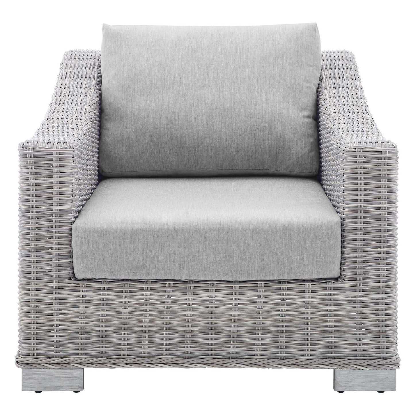 Modway Conway Sunbrella® Outdoor Patio Wicker Rattan Armchair FredCo