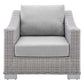Modway Conway Sunbrella® Outdoor Patio Wicker Rattan Armchair FredCo