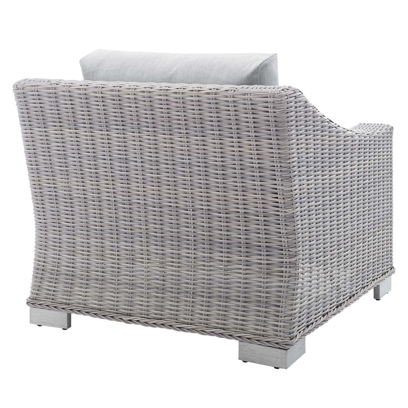 Modway Conway Sunbrella® Outdoor Patio Wicker Rattan Armchair FredCo