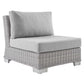Modway Conway Sunbrella® Outdoor Patio Wicker Rattan Armless Chair FredCo