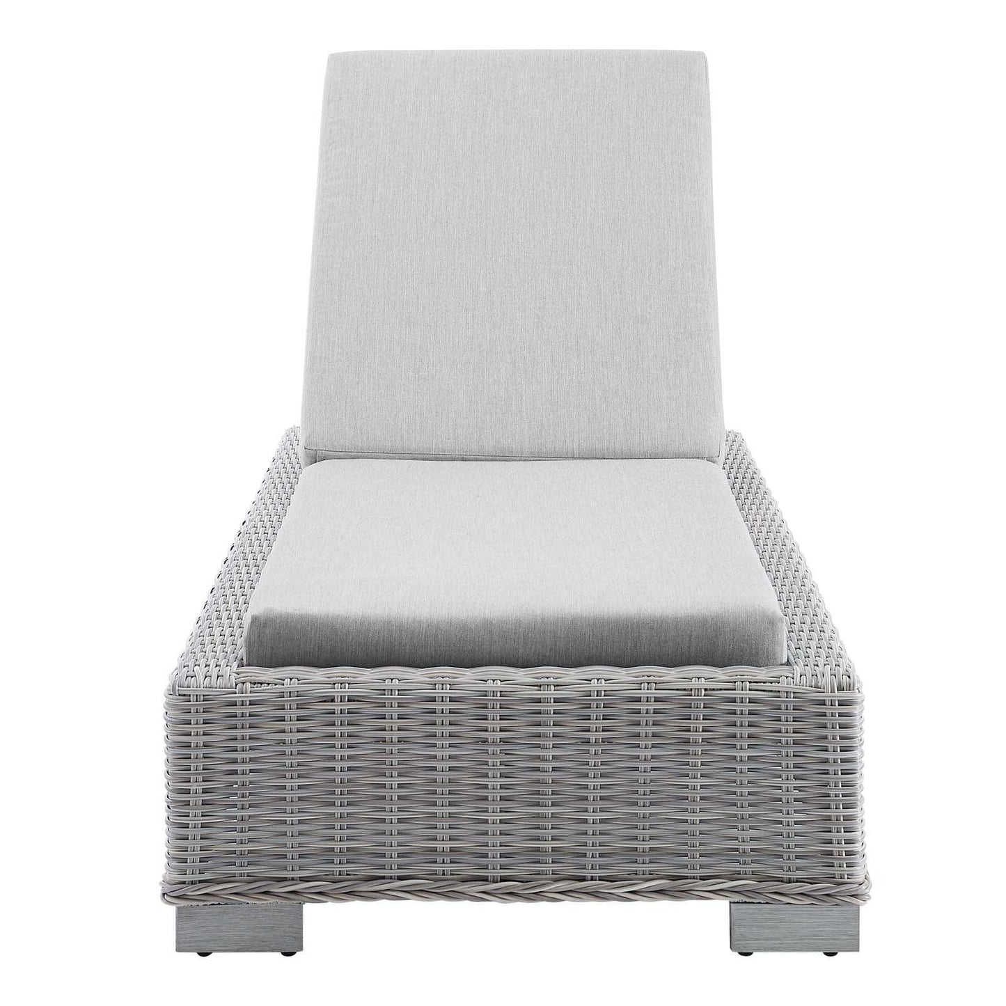 Modway Conway Sunbrella® Outdoor Patio Wicker Rattan Chaise Lounge FredCo