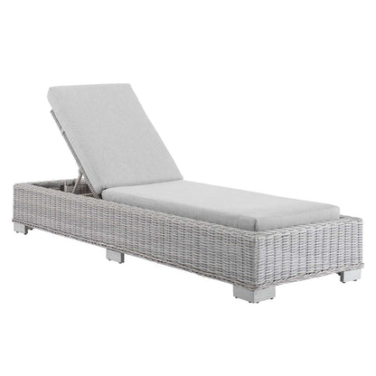 Modway Conway Sunbrella® Outdoor Patio Wicker Rattan Chaise Lounge FredCo