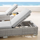 Modway Conway Sunbrella® Outdoor Patio Wicker Rattan Chaise Lounge FredCo