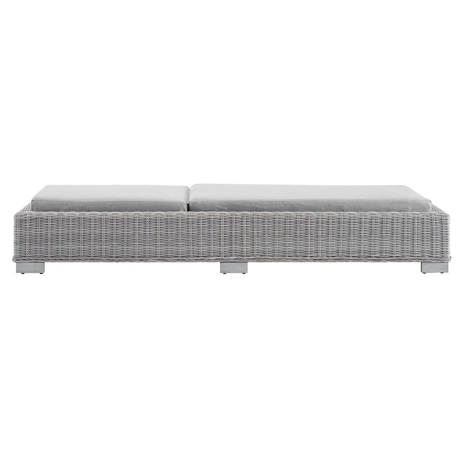Modway Conway Sunbrella® Outdoor Patio Wicker Rattan Chaise Lounge FredCo